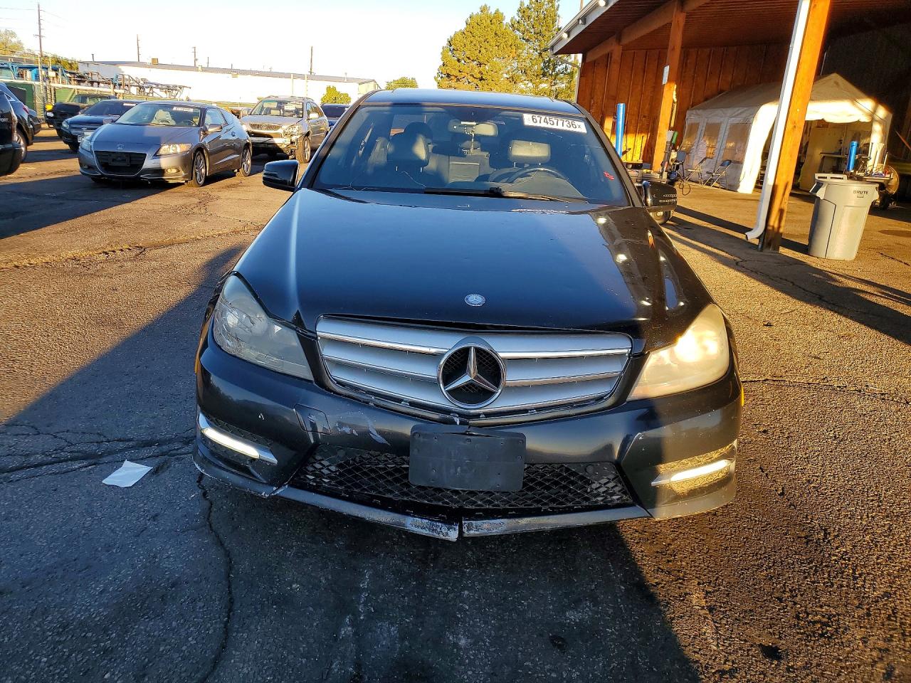 2012 Mercedes-benz C 300 4matic Black vin: WDDGF8BB9CR202027