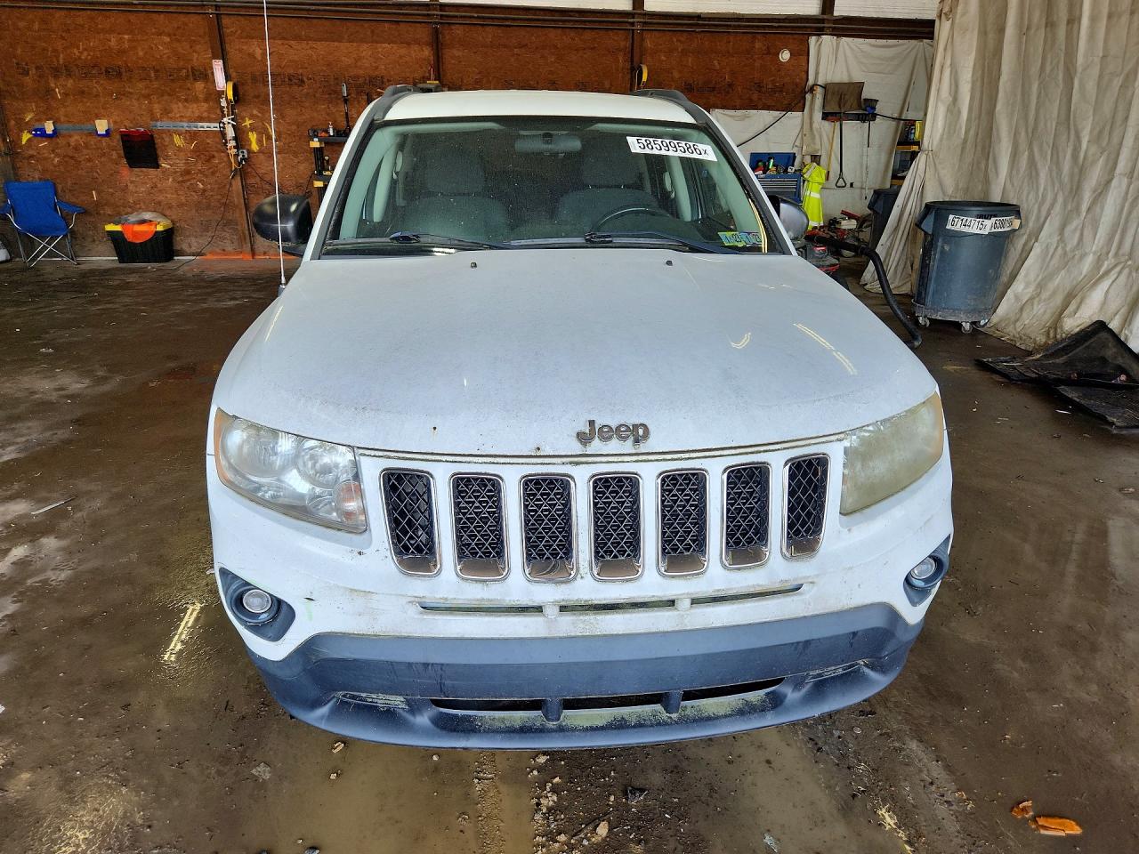 2011 Jeep Compass Sport White vin: 1J4NF1FB7BD180229