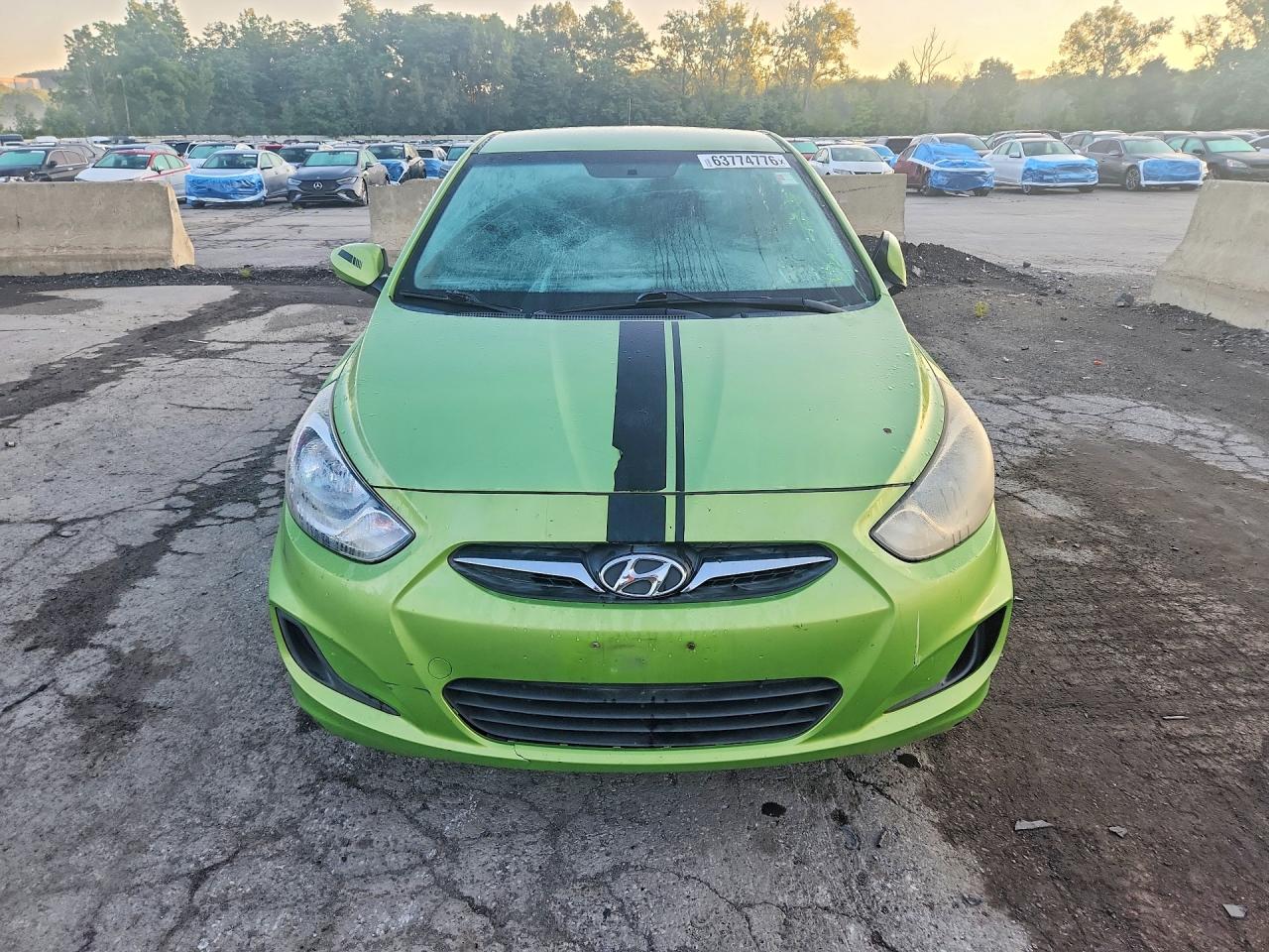 2014 Hyundai Accent Gs Green vin: KMHCT5AE7EU193495