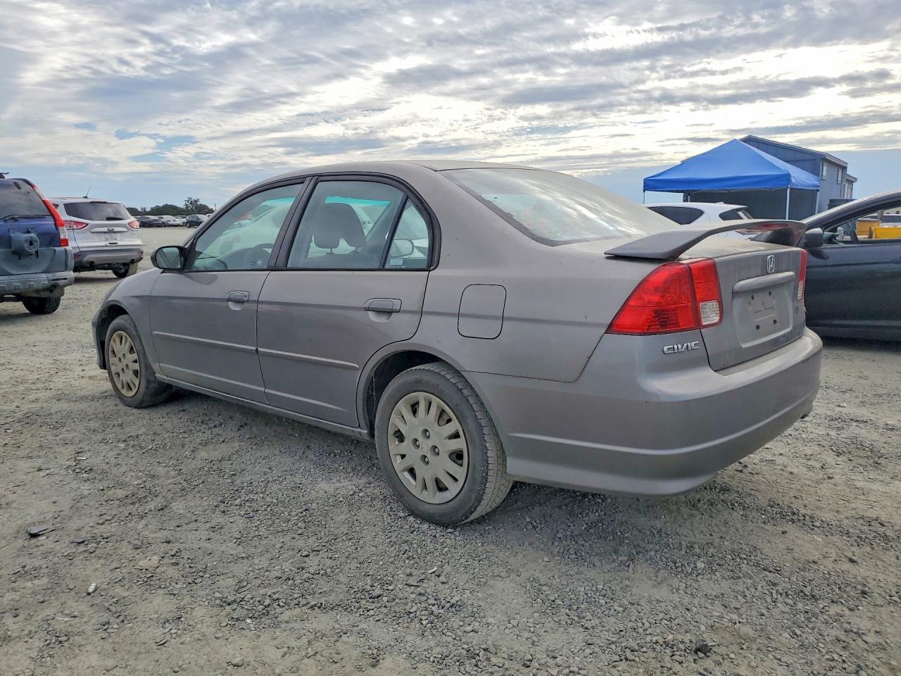 2005 Honda Civic Lx Silver vin: JHMES16565S005559