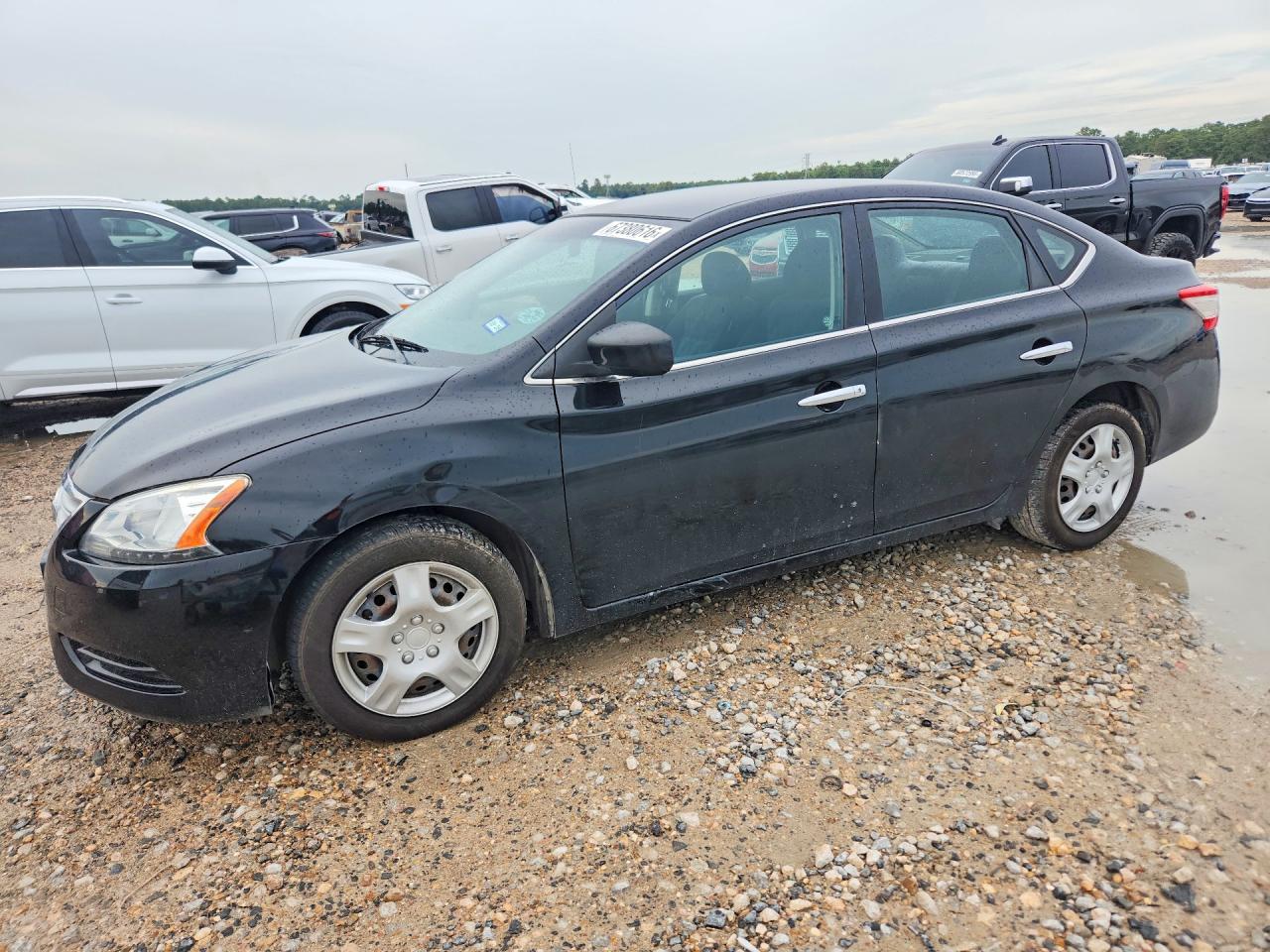 2013 Nissan Sentra S Black vin: 3N1AB7AP9DL744341