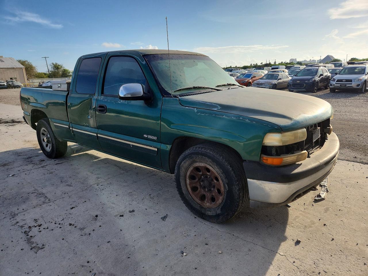 2000 Chevrolet Silverado K1500 Green vin: 1GCEK19T9YE135169
