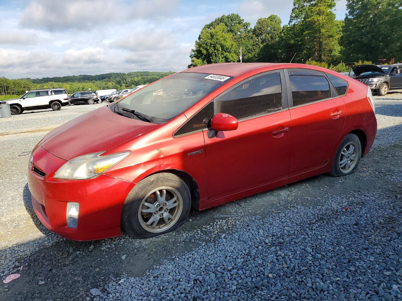 2011 Toyota Prius Three Красный vin: JTDKN3DU4B1406238