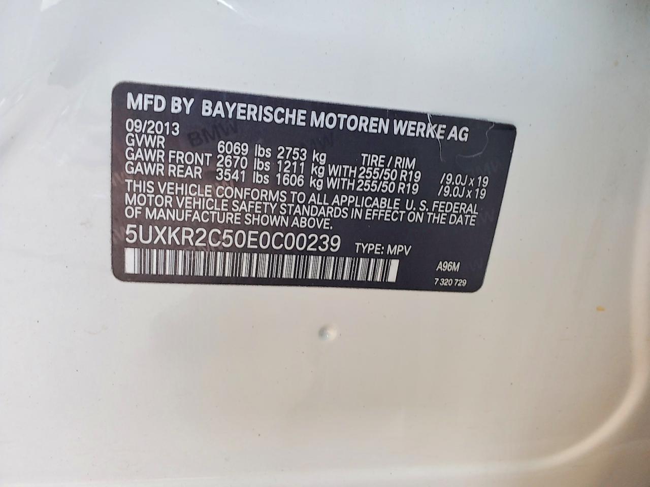 2014 Bmw X5 Sdrive35i White vin: 5UXKR2C50E0C00239