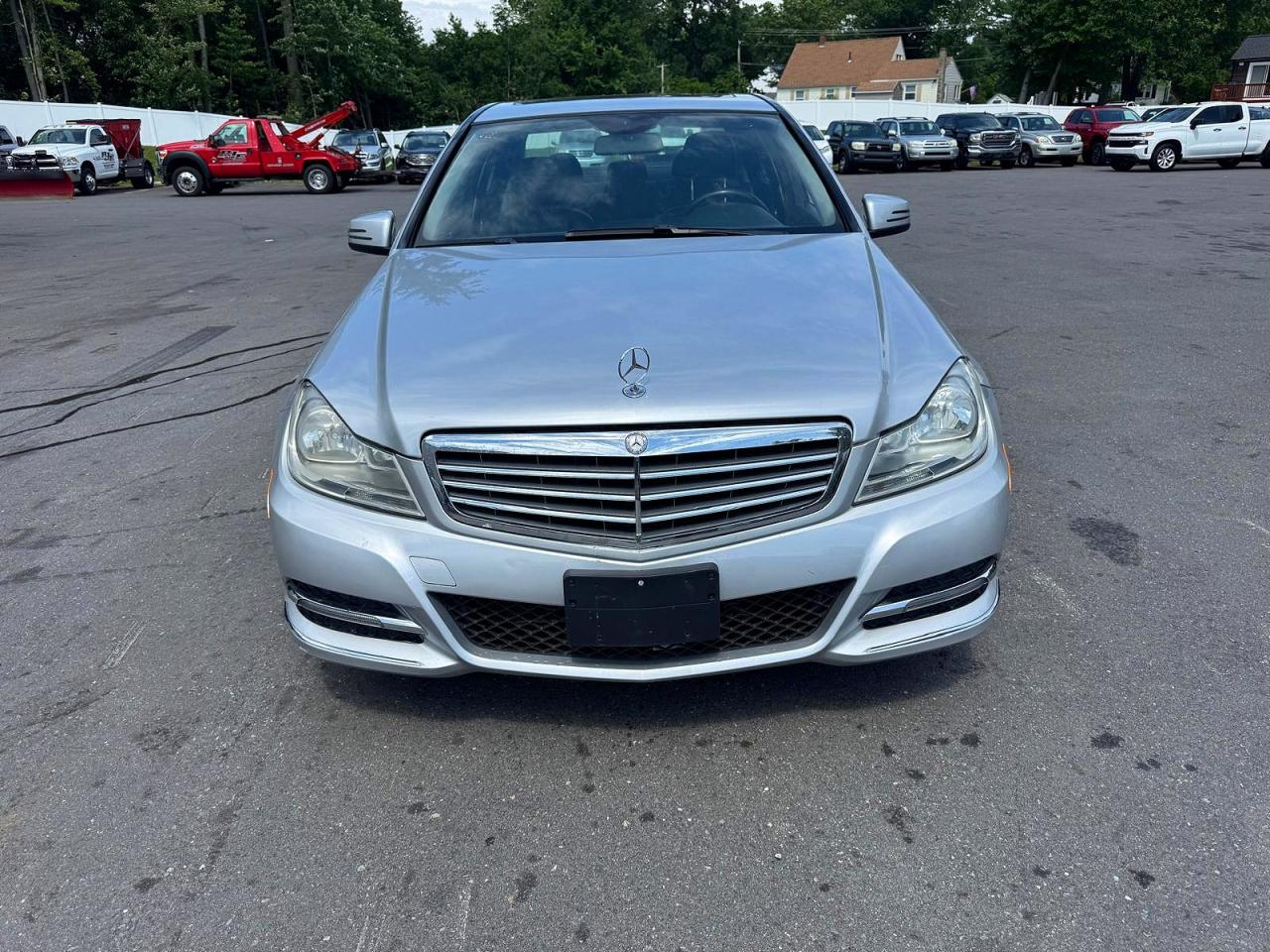 2014 Mercedes-benz C 300 4matic Silver vin: WDDGF8AB7EG239514