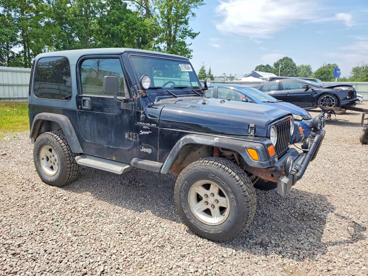 2001 Jeep Wrangler / Tj Sport Black vin: 1J4FA49S01P304774