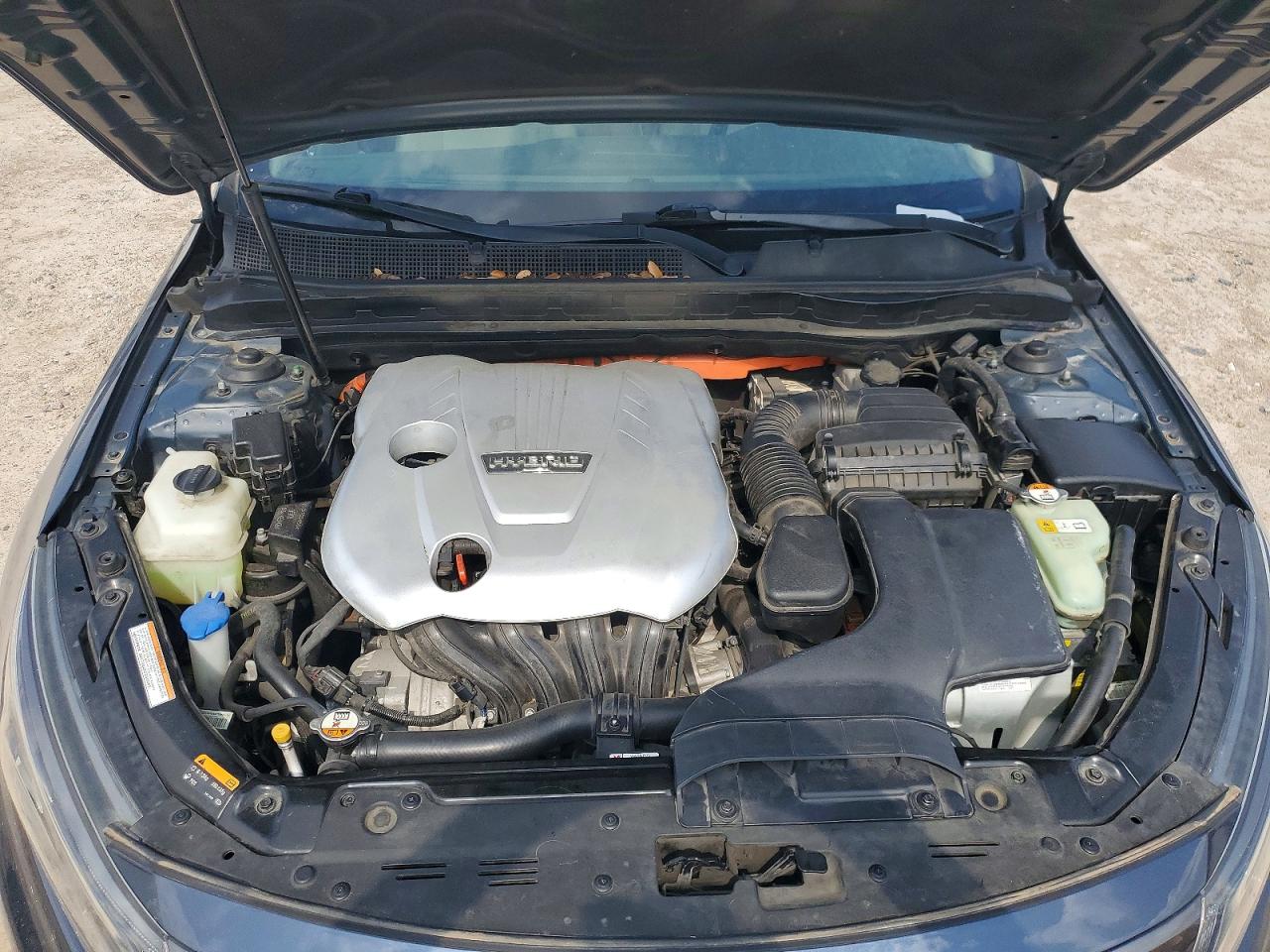 2014 Kia Optima Hybrid Gray vin: KNAGN4AD2E5068722