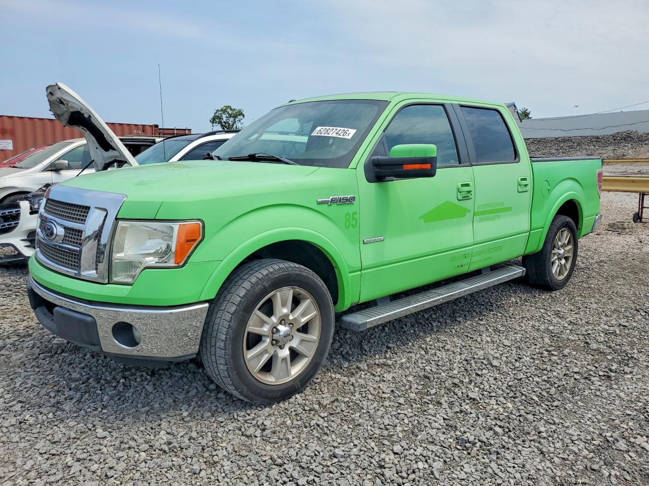 2012 Ford F150 Supercrew Green vin: 1FTFW1CT0CFB31984