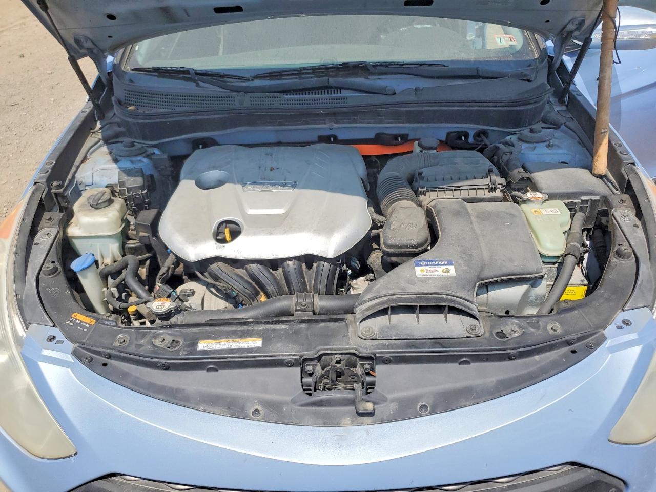 2013 Hyundai Sonata Hybrid Blue vin: KMHEC4A48DA079998