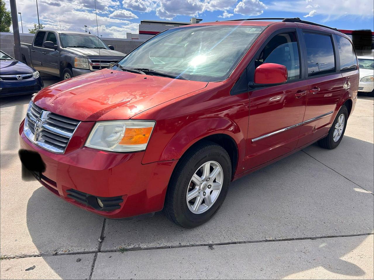 2008 Dodge Grand Caravan Sxt Burgundy vin: 1D8HN54P18B146630