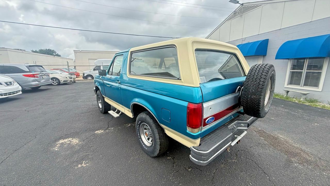 1990 Ford Bronco U100 Blue vin: 1FMEU15H7LLB17409