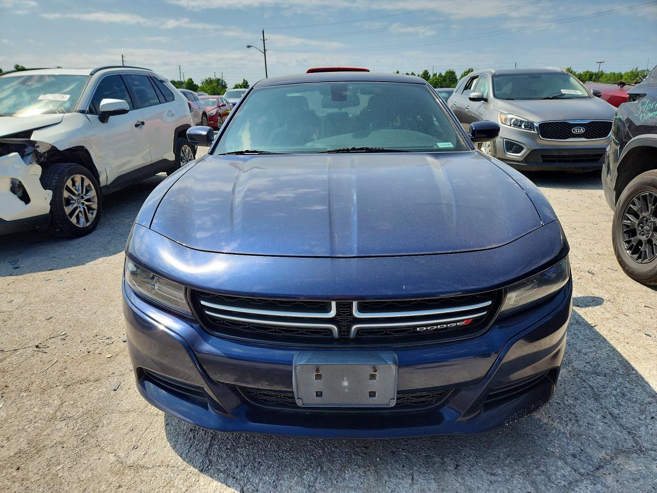 2015 Dodge Charger Se Blue vin: 2C3CDXBG7FH836045
