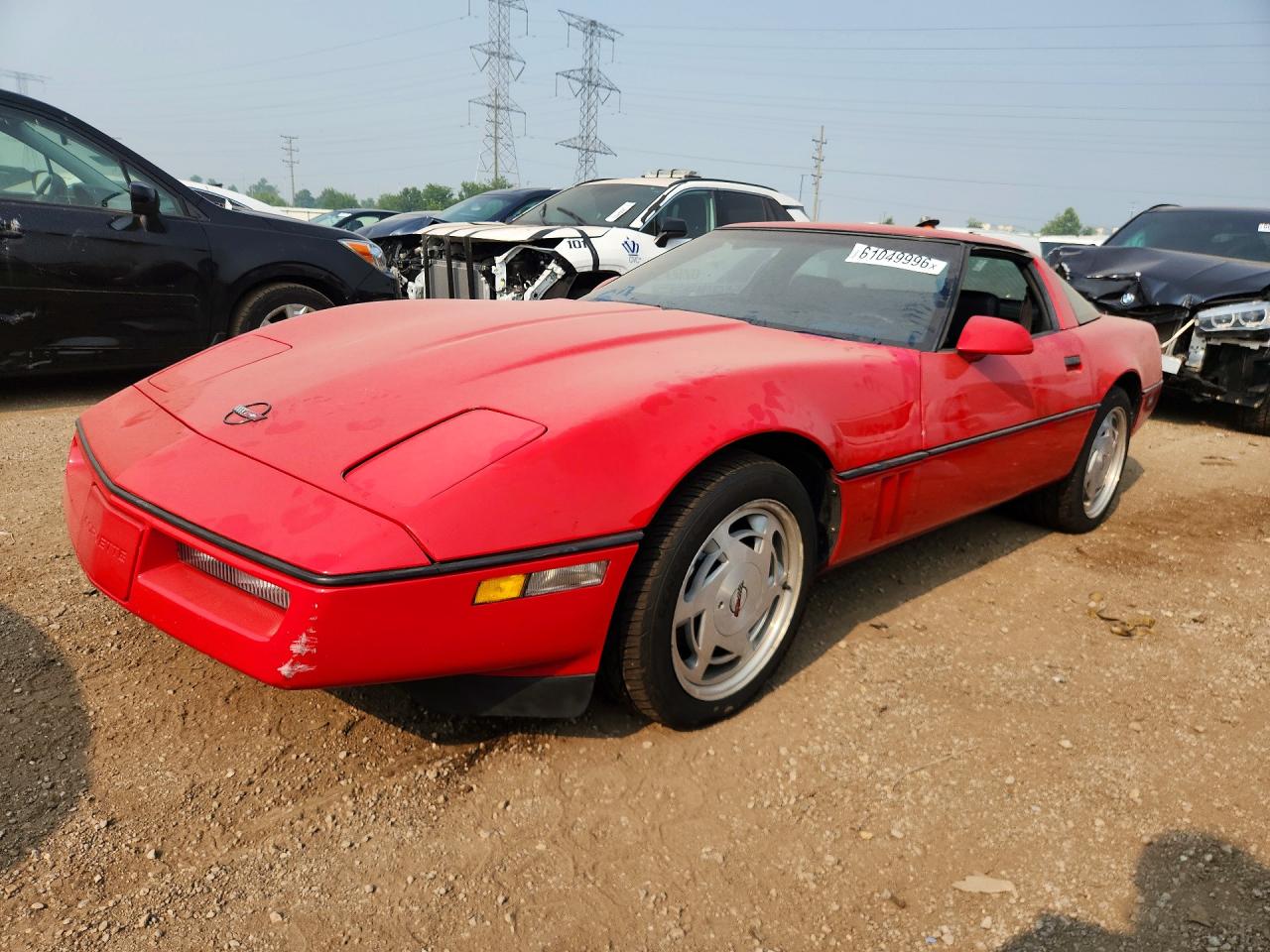 1988 Chevrolet Corvette Red vin: 1G1YY2183J5108055