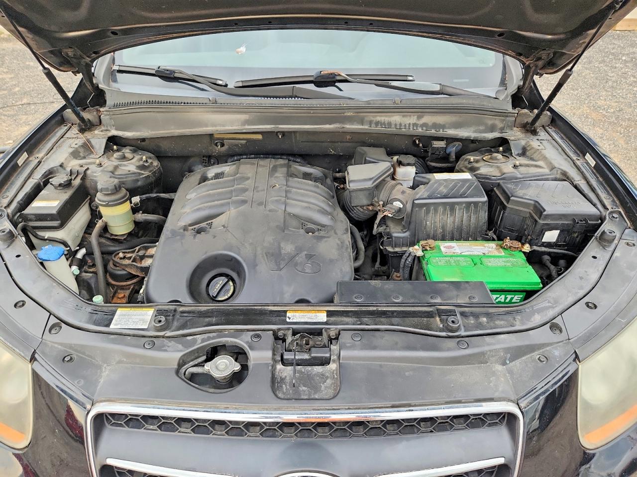 2008 Hyundai Santa Fe Se Black vin: 5NMSH73E28H222374