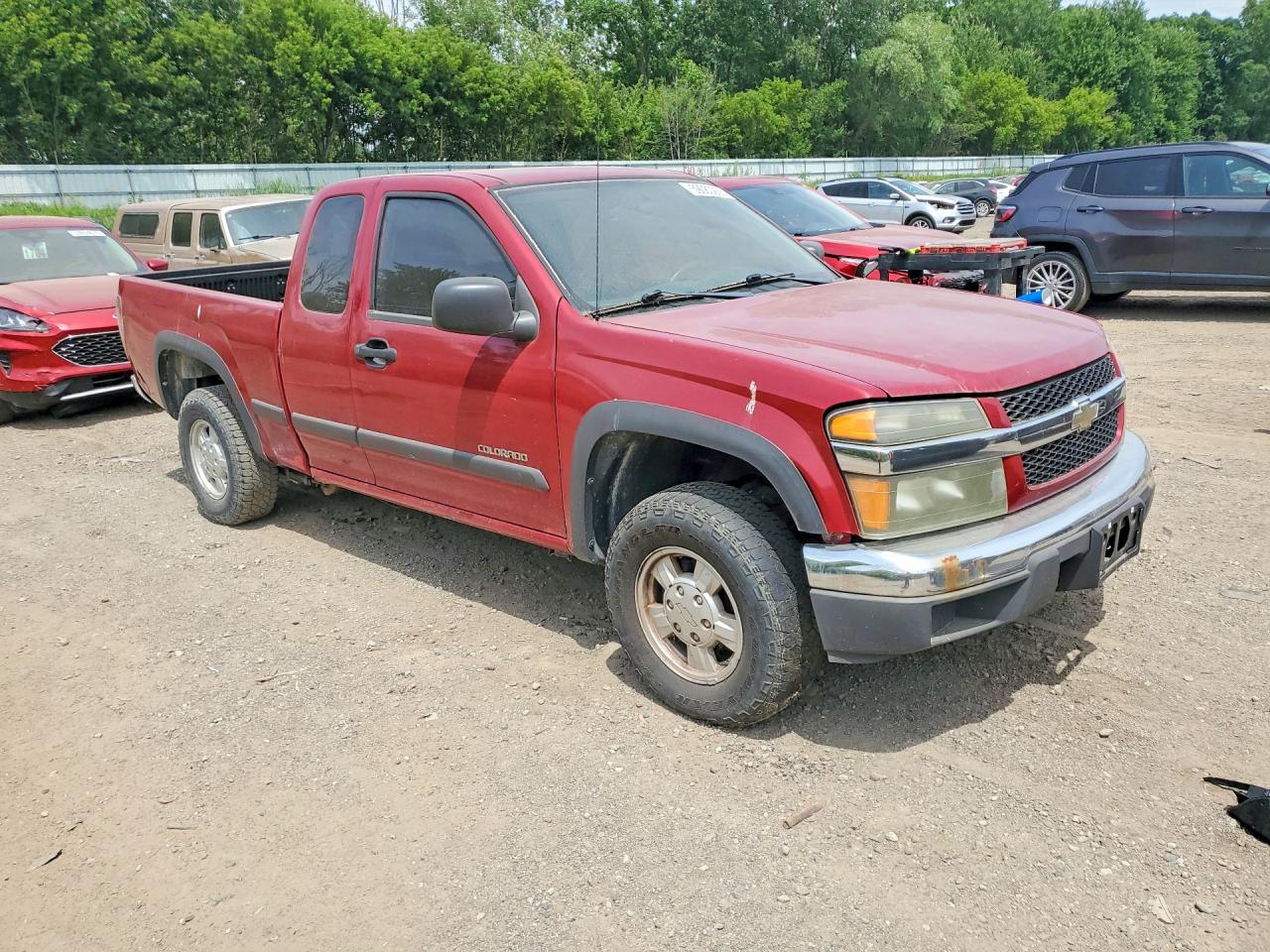 2005 Chevrolet Colorado Burgundy vin: 1GCDT196758195707