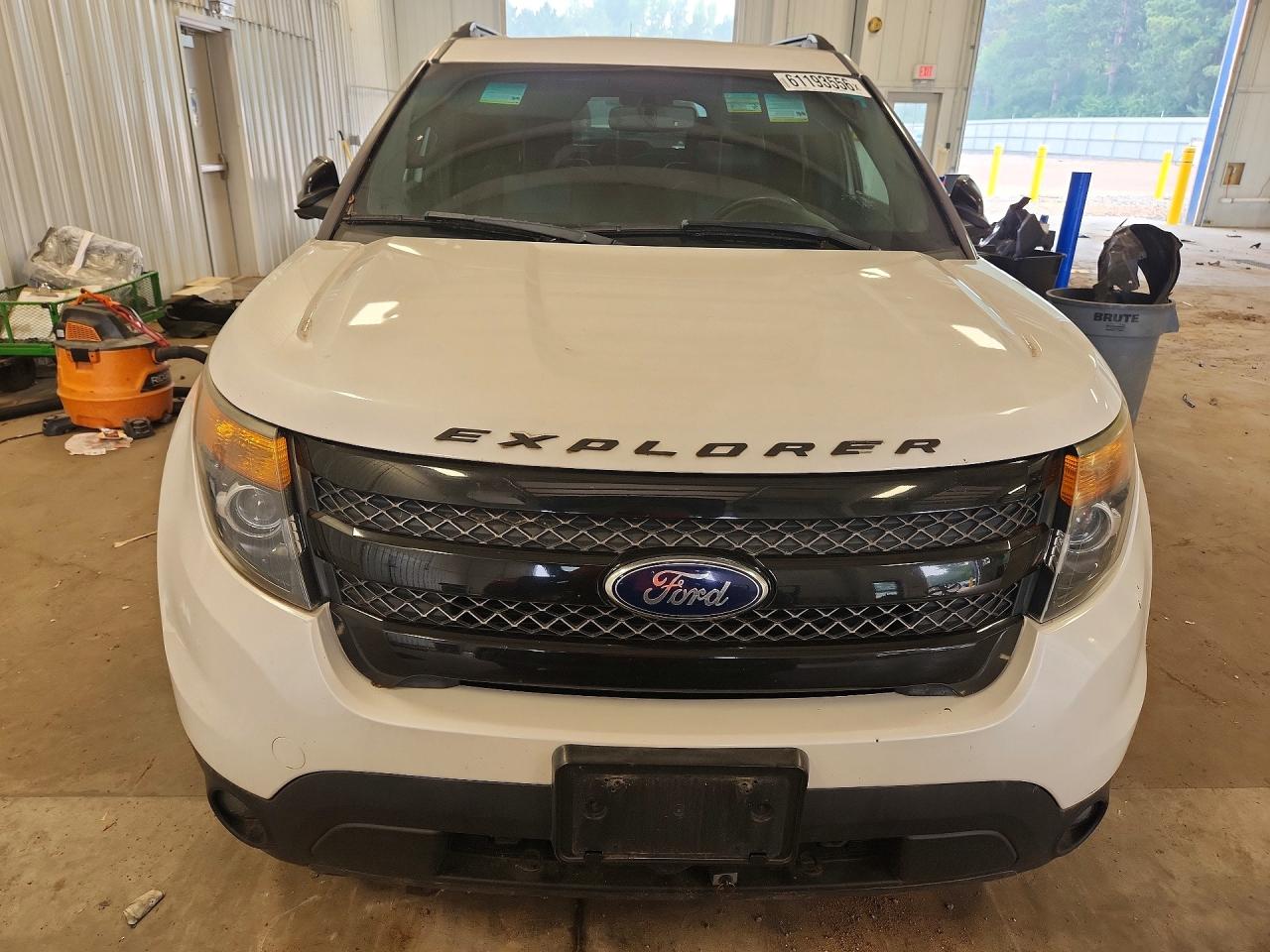 2015 Ford Explorer Sport White vin: 1FM5K8GT3FGA40647