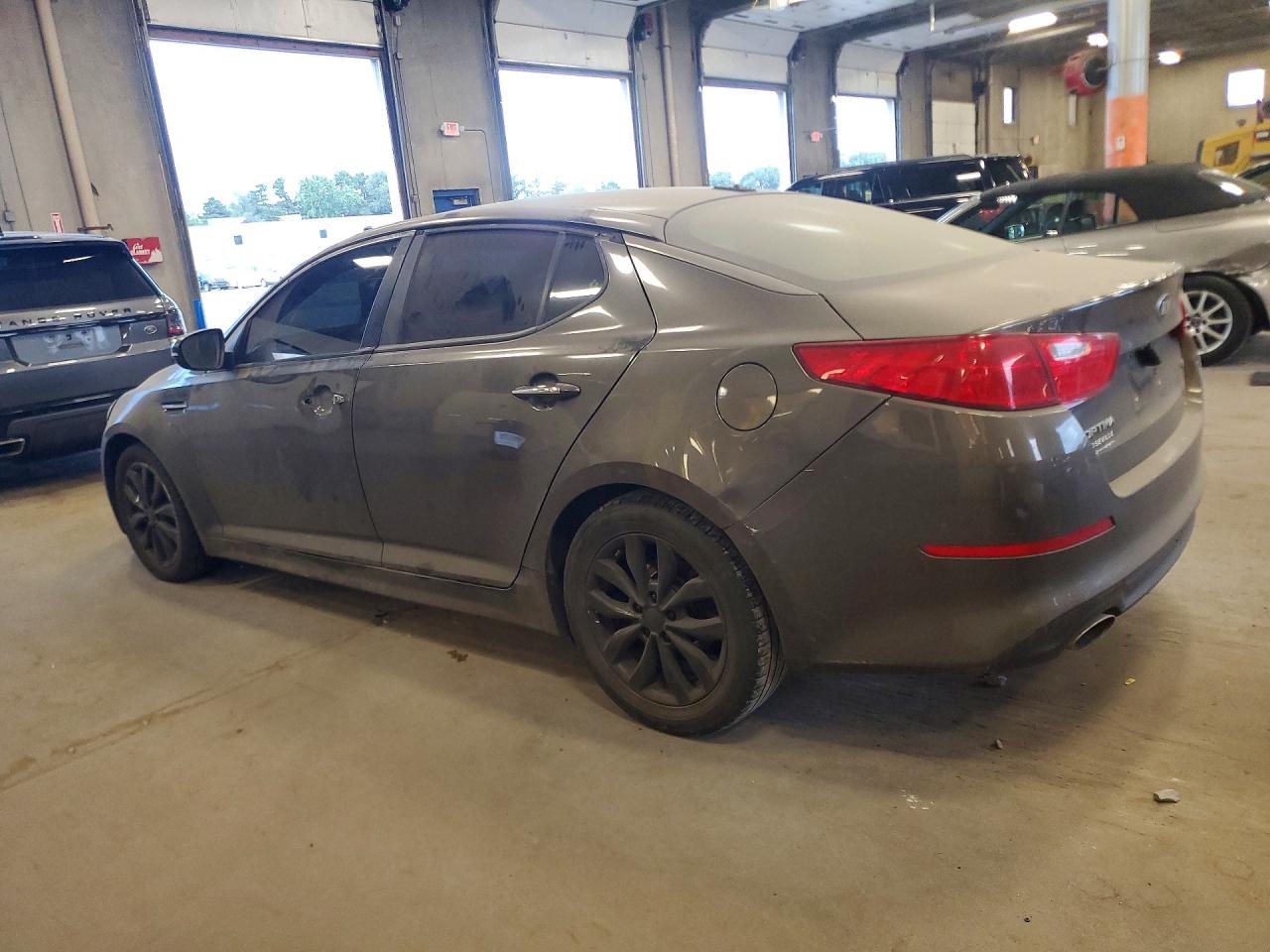 2015 Kia Optima Lx Gray vin: 5XXGM4A79FG399603