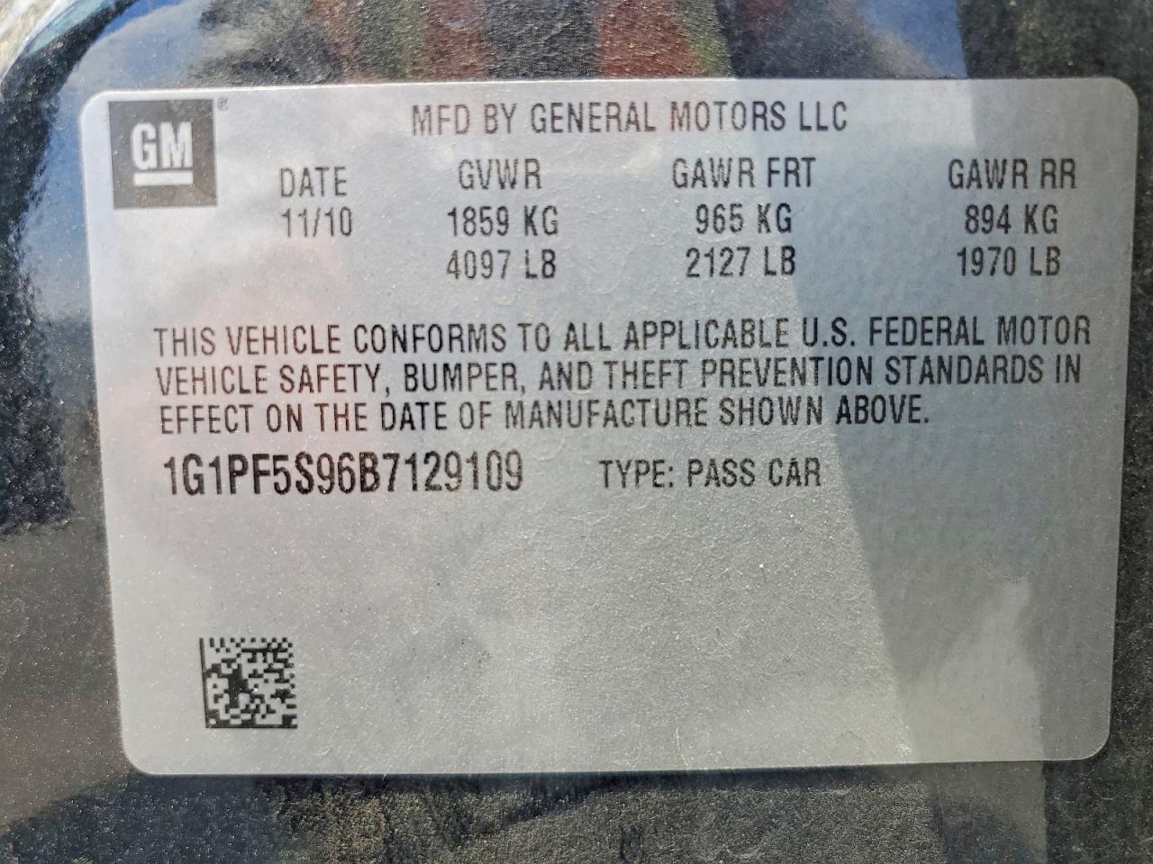 2011 Chevrolet Cruze Lt Черный vin: 1G1PF5S96B7129109
