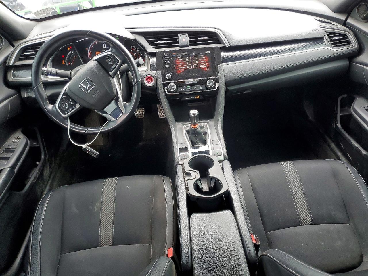 2019 Honda Civic Sport White vin: 2HGFC2E88KH538442