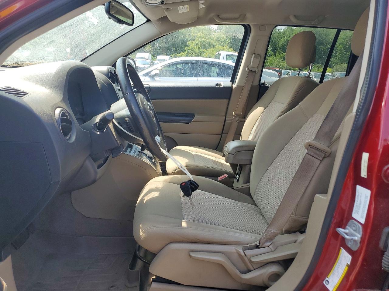 2013 Jeep Compass Latitude Red vin: 1C4NJDEBXDD253474