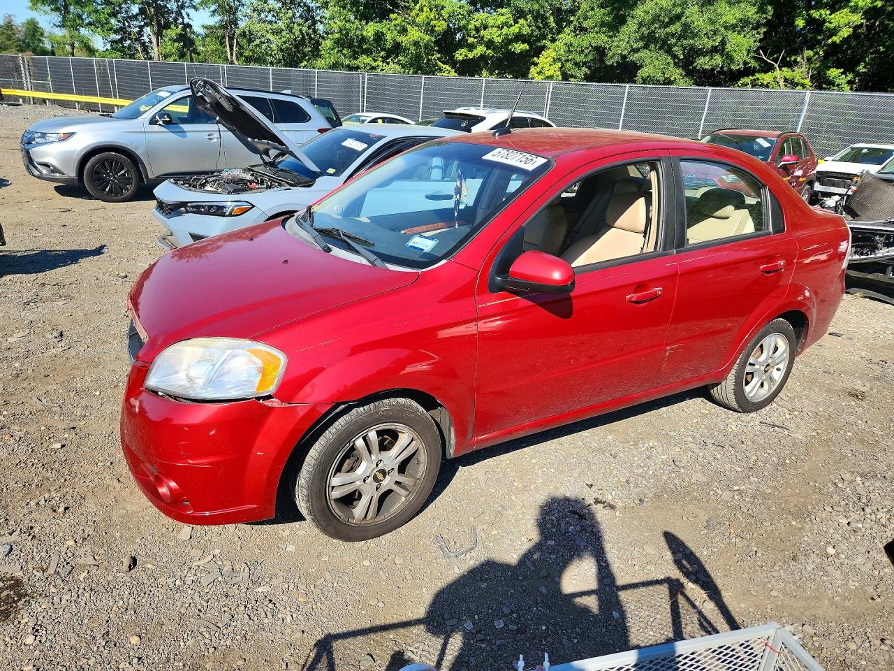 2011 Chevrolet Aveo Lt Red vin: KL1TG5DEXBB195261