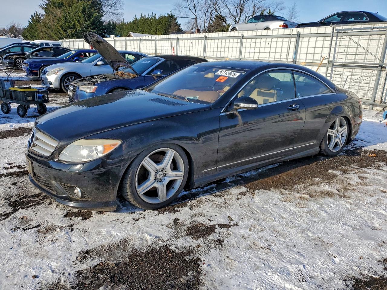 2009 Mercedes-benz Cl 550 4matic Black vin: WDDEJ86X59A019520