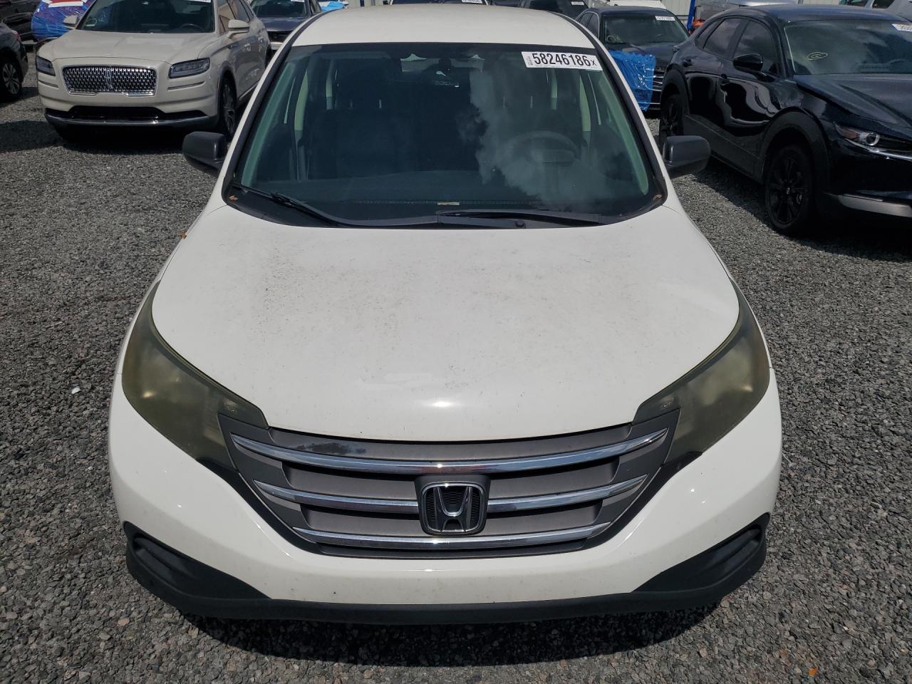 2012 Honda Cr-v Lx White vin: 5J6RM3H39CL020188