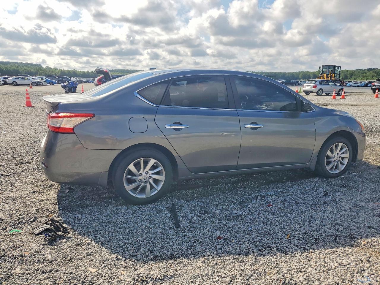 2015 Nissan Sentra Sv Gray vin: 3N1AB7AP9FY382498