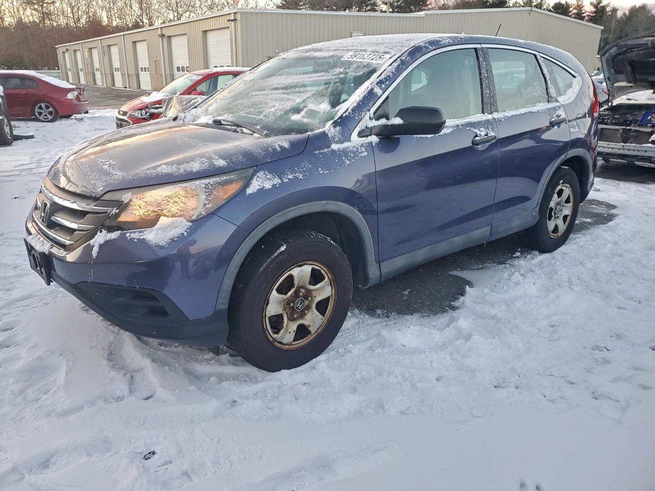 2012 Honda Cr-v Lx Blue vin: 5J6RM4H37CL074188