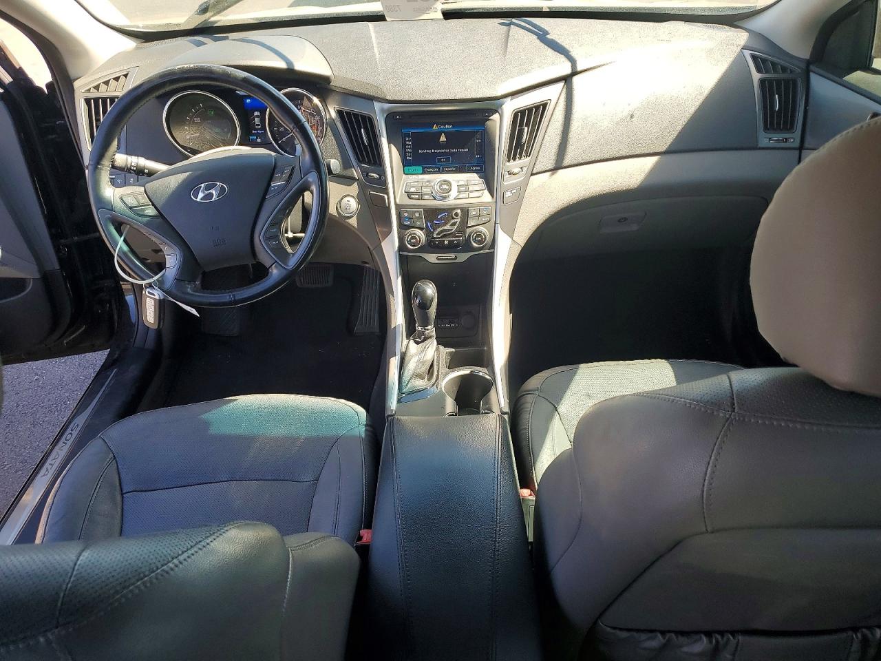 2013 Hyundai Sonata Hybrid Black vin: KMHEC4A43DA076765