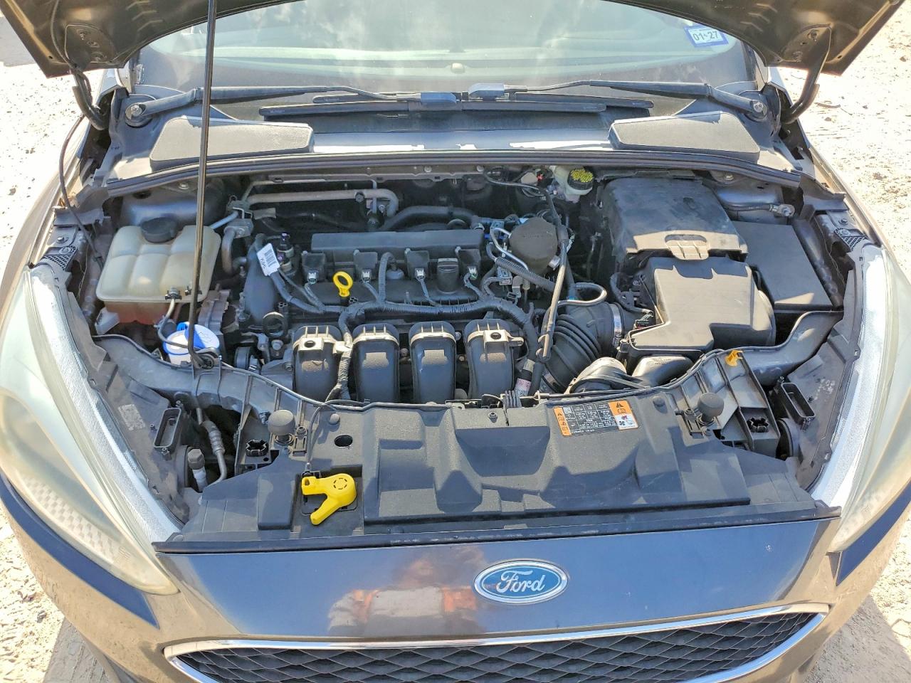 2015 Ford Focus Se Gray vin: 1FADP3F24FL348016