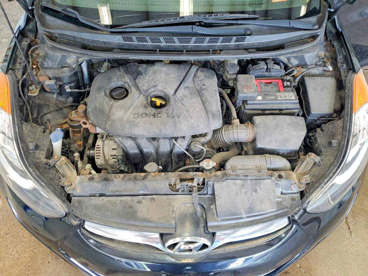 2013 Hyundai Elantra Gls Black vin: 5NPDH4AE6DH348406