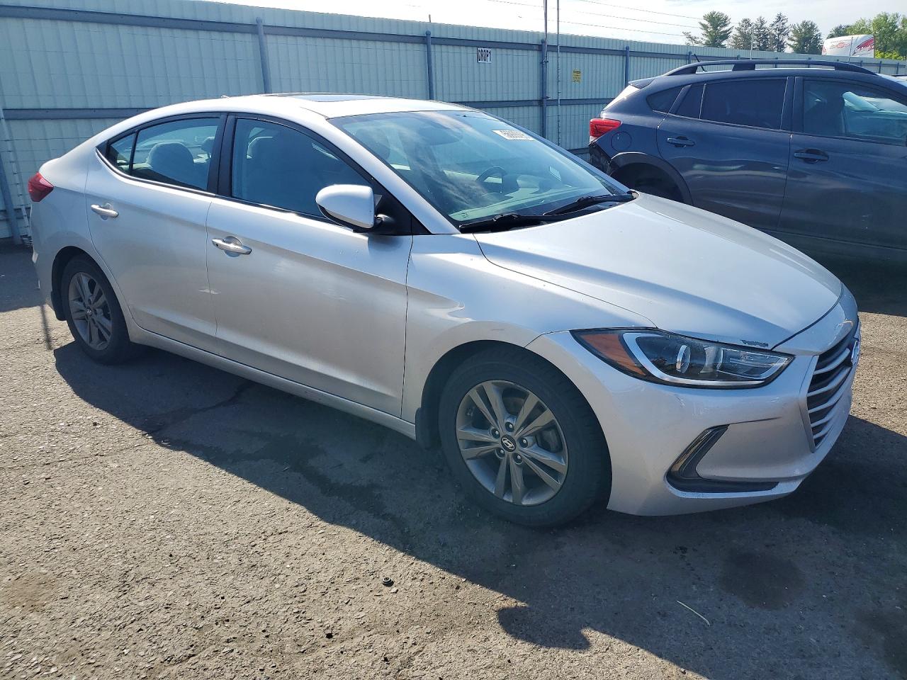 2018 Hyundai Elantra Value Edition Silver vin: 5NPD84LF4JH303756