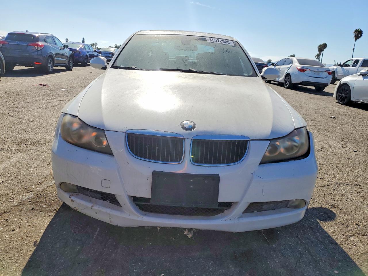 2007 Bmw 328 I Sulev White vin: WBAVC53547FZ77034