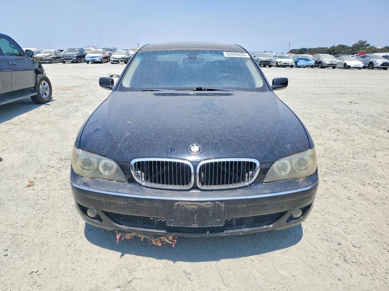 2007 Bmw 750 I Черный vin: WBAHL83547DT10653