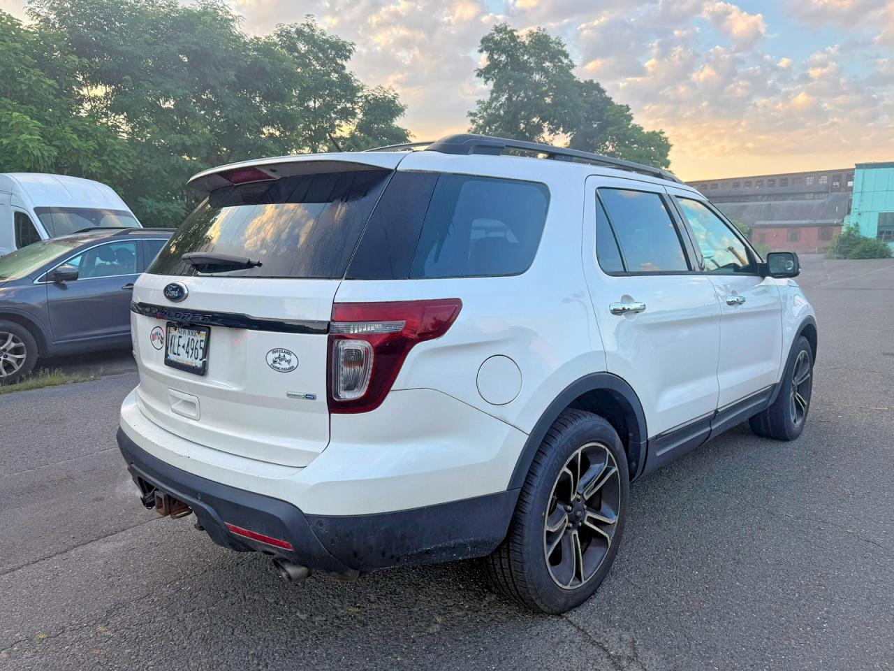 2014 Ford Explorer Sport Белый vin: 1FM5K8GT4EGÄ35701