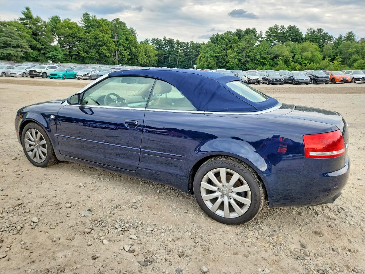 2008 Audi A4 2.0t Cabriolet Quattro Blue vin: WAUDF48H48K004535