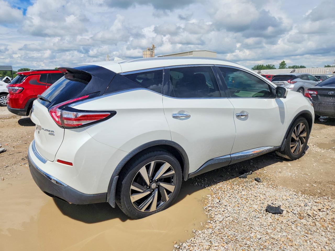 2015 Nissan Murano Platinum White vin: 5N1AZ2MH8FN271806