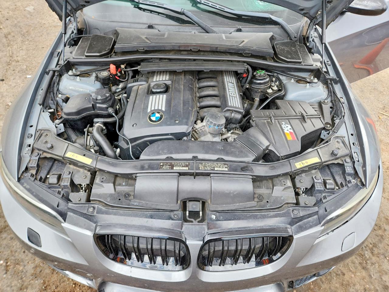 2008 Bmw 328 I Sulev Gray vin: WBAWR33568P151238