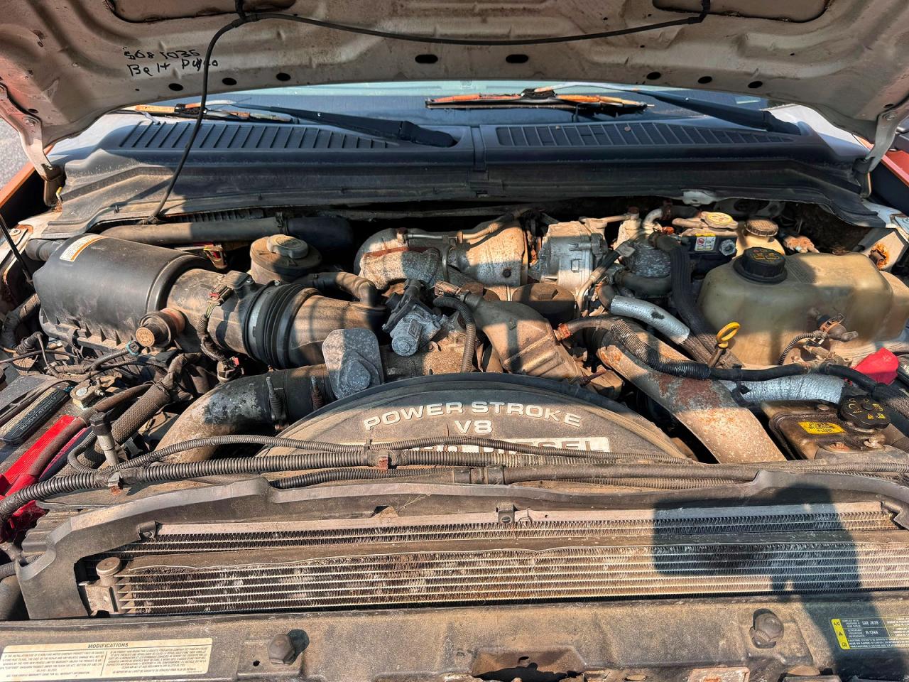 2008 Ford F550 Super Duty Orange vin: 1FDAF57R58EE56591