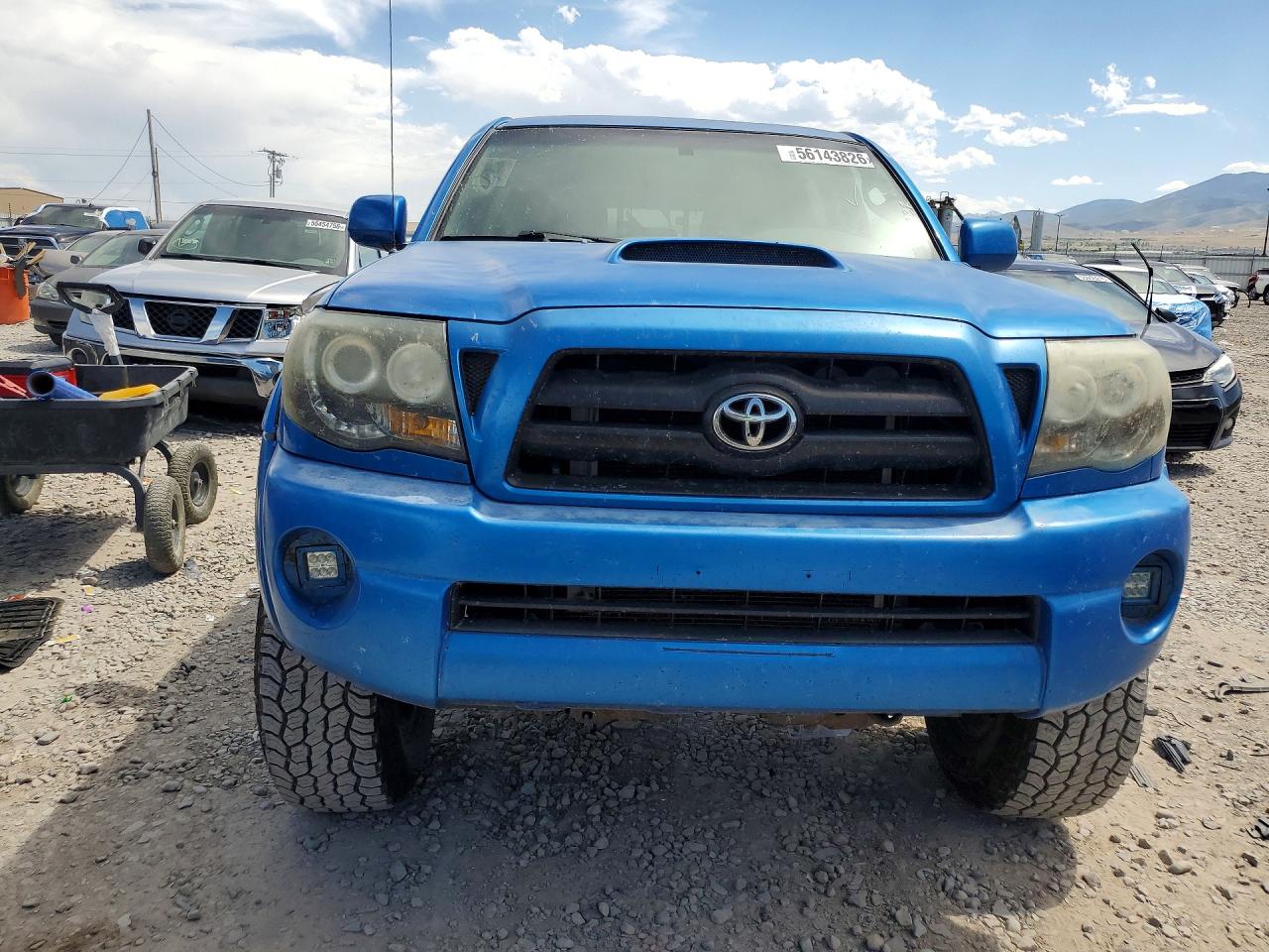 2005 Toyota Tacoma Double Cab Long Bed Blue vin: 5TEMU52N05Z092570