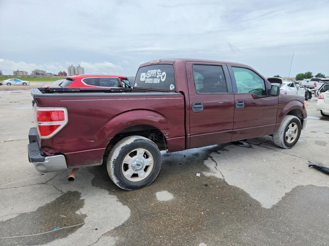 2010 Ford F150 Supercrew Red vin: 1FTEW1C89AKB59844