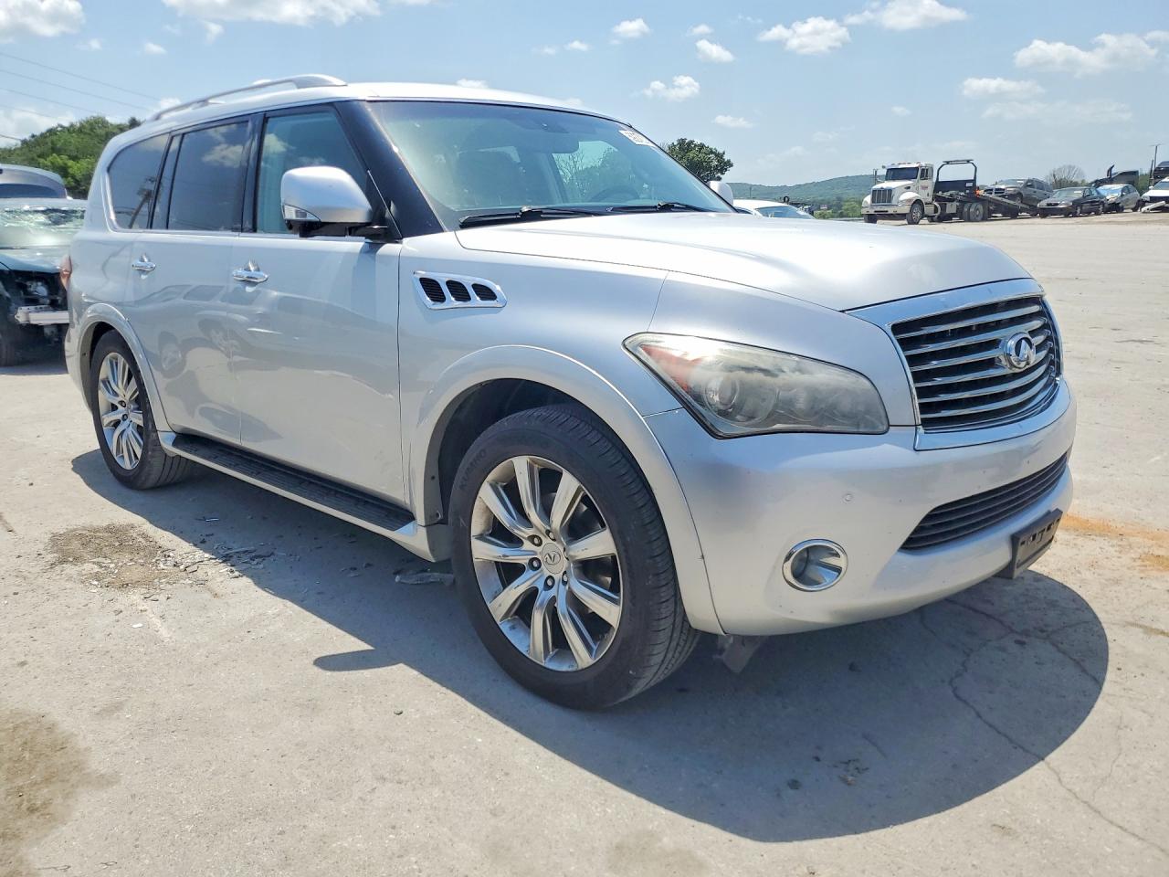 2012 Infiniti Qx56 Base Silver vin: JN8AZ2NE8C9018499