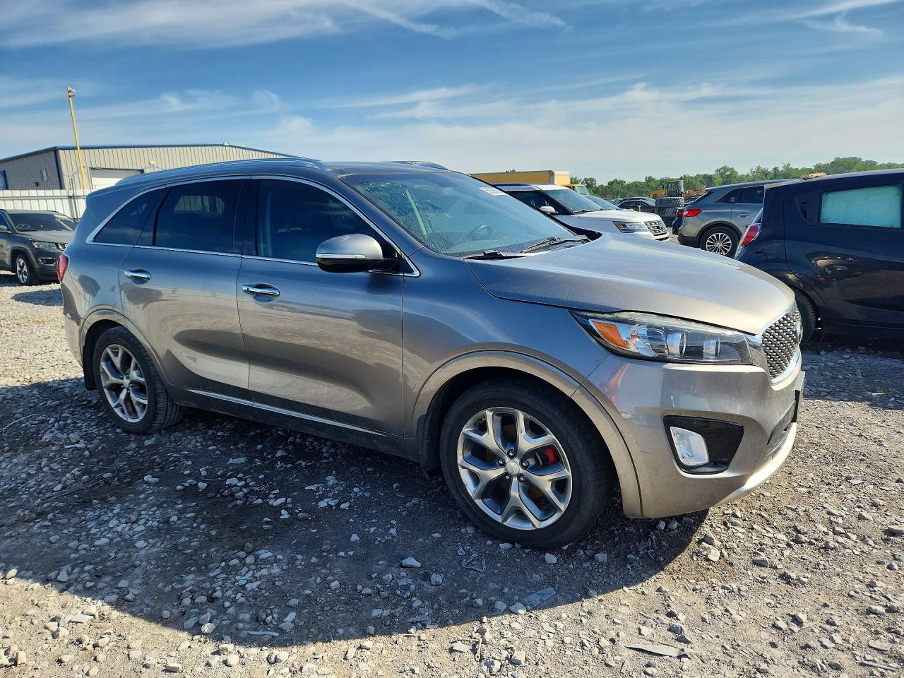 2017 Kia Sorento Sx V6 Gray vin: 5XYPK4A54HG251166