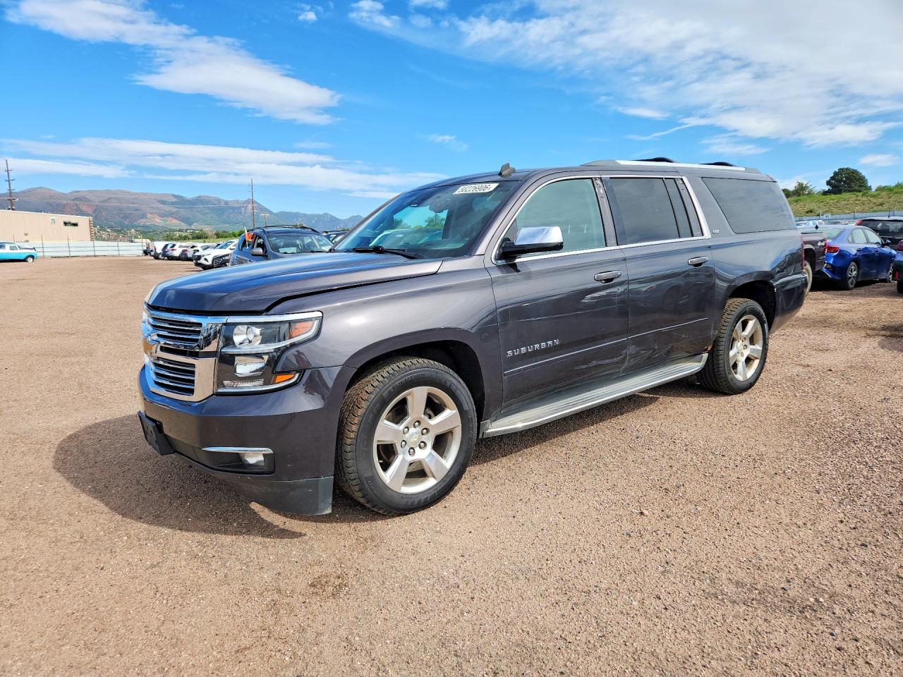 2015 Chevrolet Suburban K1500 Ltz Gray vin: 1GNSKKKC7FR243998