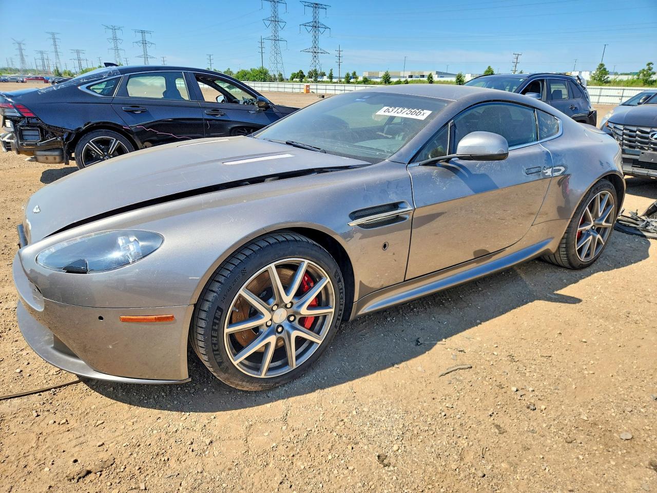 2013 Aston Martin V8 Vantage Серый vin: SCFEKBAK5DGC17363