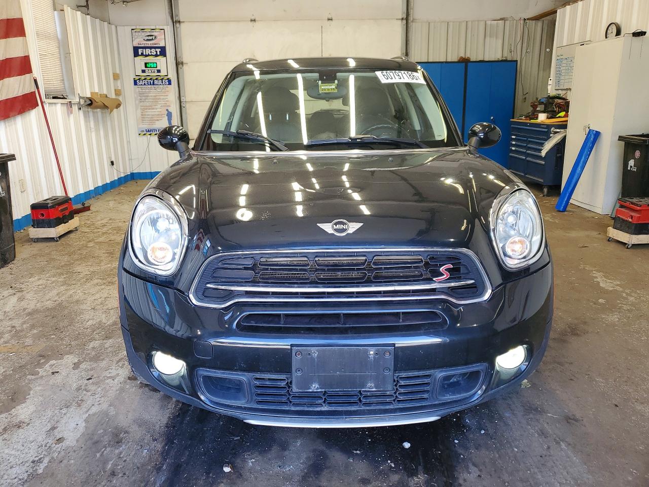 2015 Mini Cooper S Countryman Black vin: WMWZC5C53FWP42785