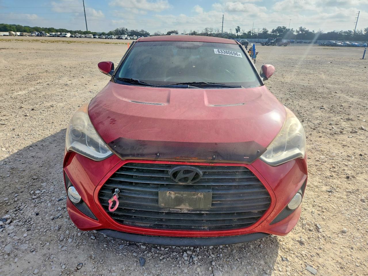 2015 Hyundai Veloster Turbo Red vin: KMHTC6AE6FU240698