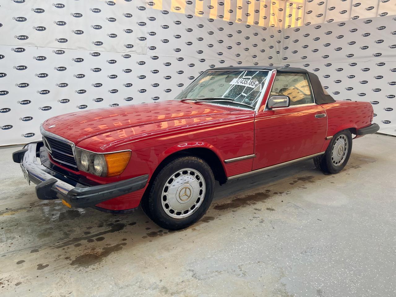 1987 Mercedes-benz 560 Sl Красный vin: WDBBA48D7HA059622