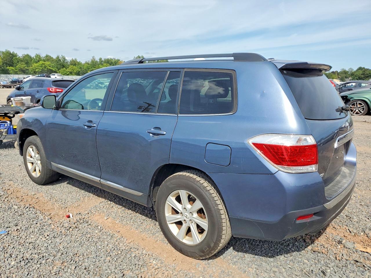 2013 Toyota Highlander Se Blue vin: 5TDBK3EH3DS197915